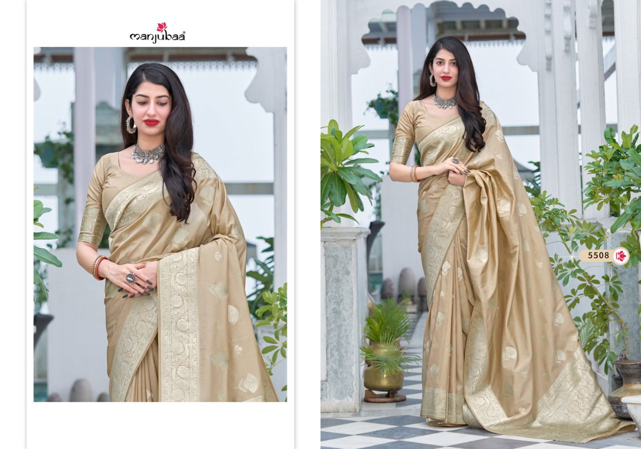 Majubaaa Maaisha Festive Wear Banarasi Silk Designer Fancy Saree Collection